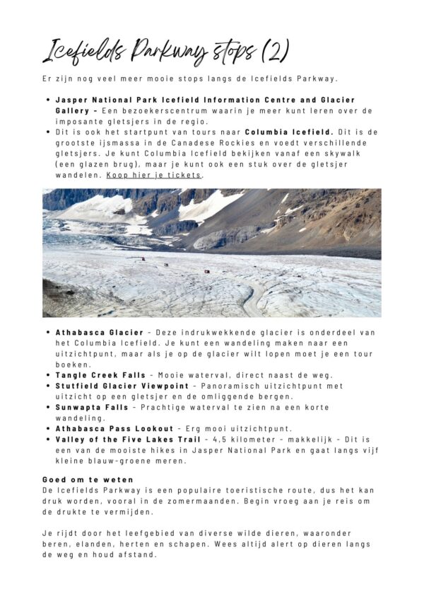 Icefields Parkway Bouwsteen - Voorbeeldpagina