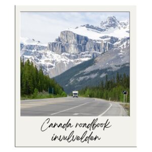 Canada roadbook invulvelden bouwsteen